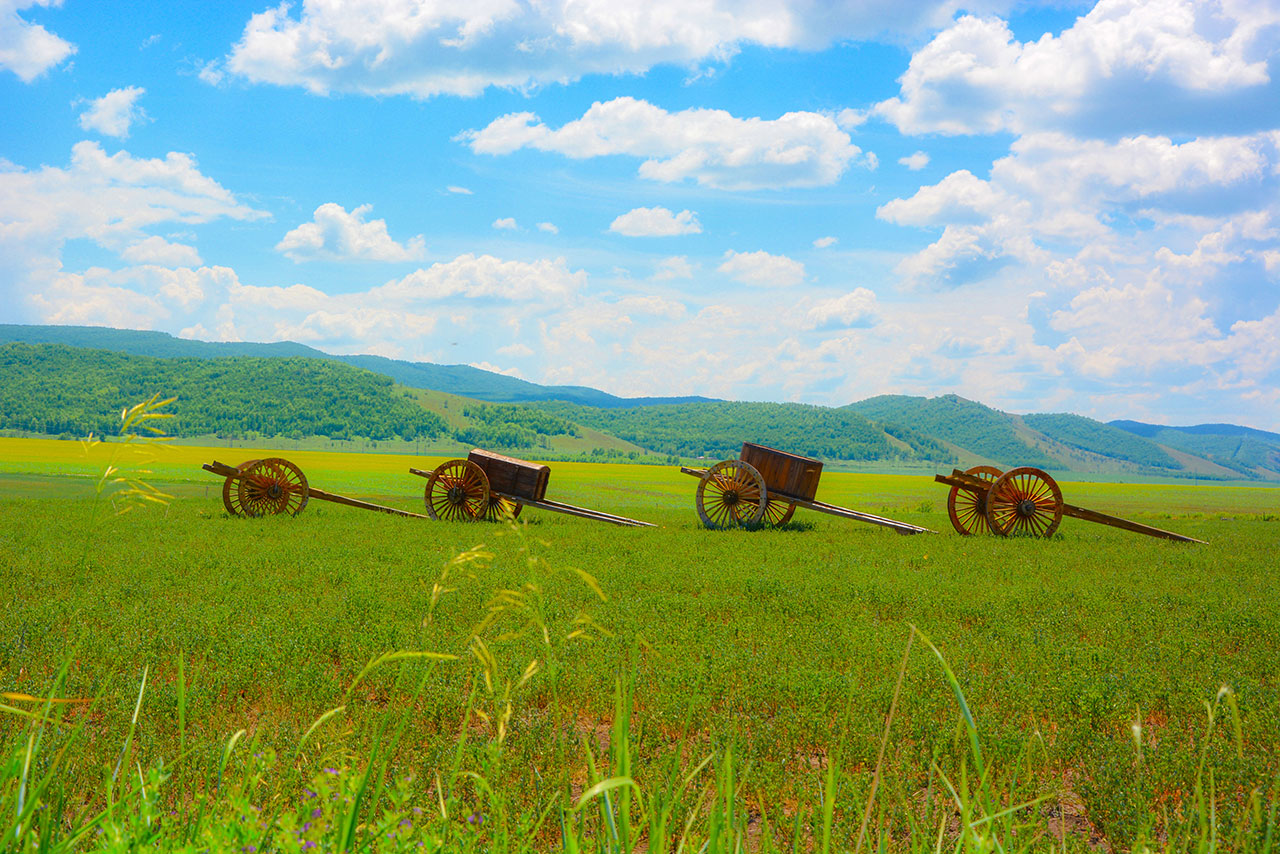 呼倫貝爾中俄邊境線